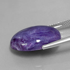 9,25 ctw natürlicher violetter Charoit, Oval Schliff, Lichtundurchlässig