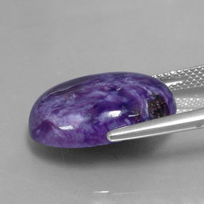 9,60 ctw natürlicher violetter Charoit, Oval Schliff, Lichtundurchlässig