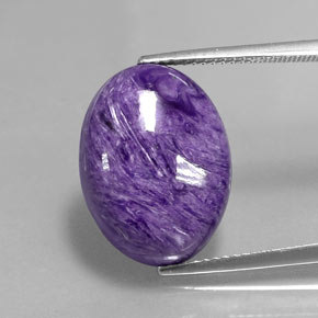 11,80 ctw natürlicher violetter Charoit, Oval Schliff, Lichtundurchlässig