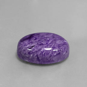 11,80 ctw natürlicher violetter Charoit, Oval Schliff, Lichtundurchlässig