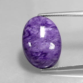 9,17 ctw natürlicher Violet Charoit, Oval Schliff, Lichtundurchlässig