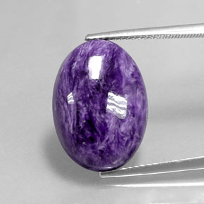 10,26 ctw natürlicher violetter Charoit, Oval Schliff, Lichtundurchlässig