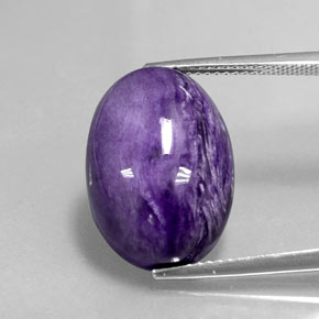 12,83 ctw natürlicher violetter Charoit, Oval Schliff, Lichtundurchlässig