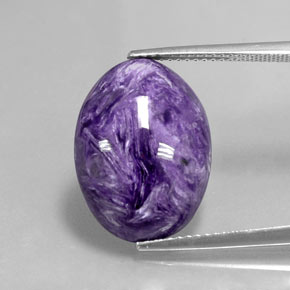 9,17 ctw natürlicher Violet Charoit, Oval Schliff, Lichtundurchlässig