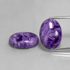  ct natürliche violetter Charoit-Edelsteine, Oval Schliff, Lichtundurchlässig