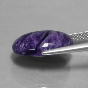 9,17 ctw natürlicher Violet Charoit, Oval Schliff, Lichtundurchlässig