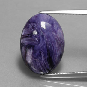 9,17 ctw natürlicher violetter Charoit, Oval Schliff, Lichtundurchlässig