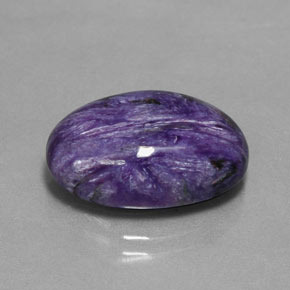 11,27 ctw natürlicher violetter Charoit, Oval Schliff, Lichtundurchlässig