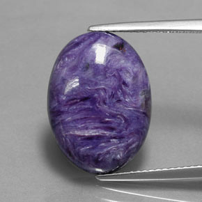 9,17 ctw natürlicher Violet Charoit, Oval Schliff, Lichtundurchlässig