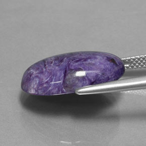 9,17 ctw natürlicher Violet Charoit, Oval Schliff, Lichtundurchlässig