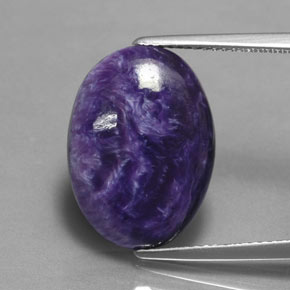 7,75 ctw natürlicher violetter Charoit, Oval Schliff, Lichtundurchlässig