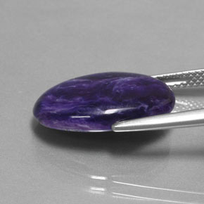 7,75 ctw natürlicher violetter Charoit, Oval Schliff, Lichtundurchlässig