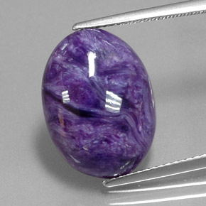 9,57 ctw natürlicher violetter Charoit, Oval Schliff, Lichtundurchlässig