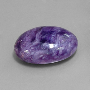 9,57 ctw natürlicher violetter Charoit, Oval Schliff, Lichtundurchlässig