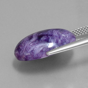 9,57 ctw natürlicher violetter Charoit, Oval Schliff, Lichtundurchlässig