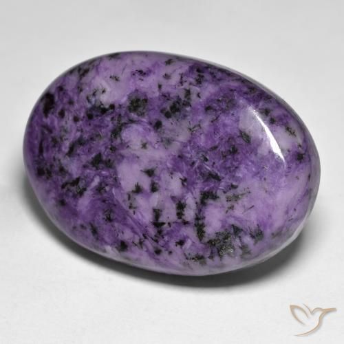 9,17 ctw natürlicher tiefviolett Charoit, Oval, Lichtundurchlässig