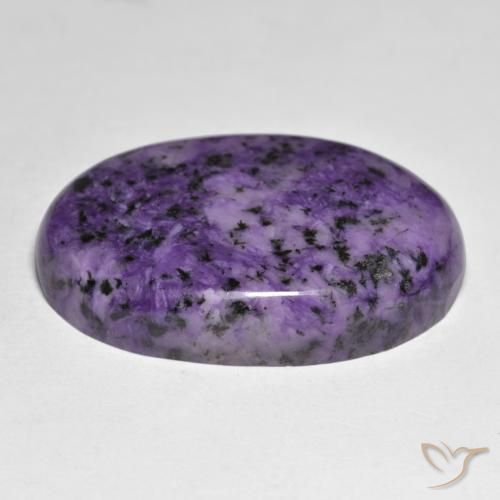 9,17 ctw natürlicher tiefviolett Charoit, Oval, Lichtundurchlässig