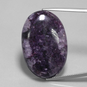 9,17 ctw natürlicher Violet Charoit, Oval Schliff, Lichtundurchlässig