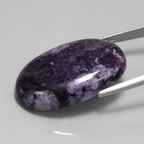 9,17 ctw natürlicher Violet Charoit, Oval Schliff, Lichtundurchlässig