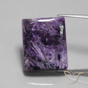 40.10ct Natürlicher Mittel-Dunkelviolett Charoit, Baguette, Lichtundurchlässig