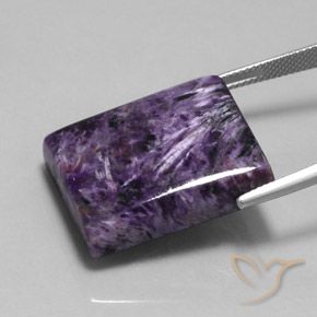 9,17 ctw natürlicher Mittel-Dunkelviolett Charoit, Baguette, Lichtundurchlässig