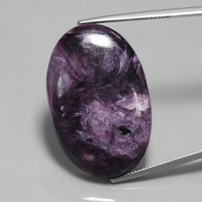 9,17 ctw natürlicher Violet Charoit, Oval Schliff, Lichtundurchlässig