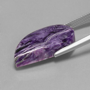 18,29 ctw natürlicher violetter Charoit, Fantasieschliff, Lichtundurchlässig