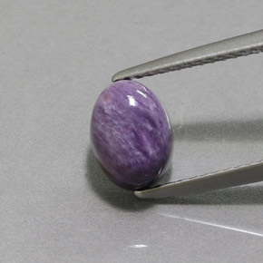 2,00 ctw natürlicher violetter Charoit, Oval Schliff, Lichtundurchlässig