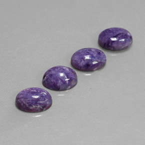  ct natürliche Violet Charoit-Edelsteine, Oval Schliff, Lichtundurchlässig