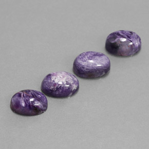  ct natürliche Violet Charoit-Edelsteine, Oval Schliff, Lichtundurchlässig