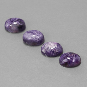  ct natürliche Violet Charoit-Edelsteine, Oval Schliff, Lichtundurchlässig