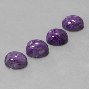  ct natürliche violetter Charoit-Edelsteine, Oval Schliff, Lichtundurchlässig