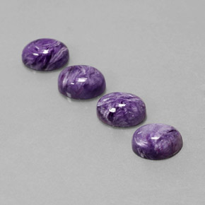  ct natürliche Violet Charoit-Edelsteine, Oval Schliff, Lichtundurchlässig
