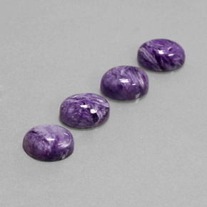  ct natürliche Violet Charoit-Edelsteine, Oval Schliff, Lichtundurchlässig