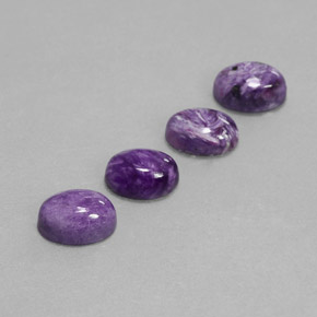  ct natürliche violetter Charoit-Edelsteine, Oval Schliff, Lichtundurchlässig
