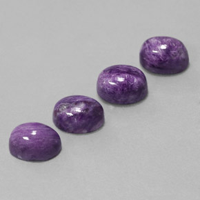  ct natürliche violetter Charoit-Edelsteine, Oval Schliff, Lichtundurchlässig