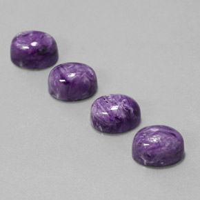  ct natürliche Violet Charoit-Edelsteine, Oval Schliff, Lichtundurchlässig