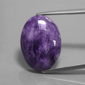 9,17 ctw natürlicher Violet Charoit, Oval Schliff, Lichtundurchlässig