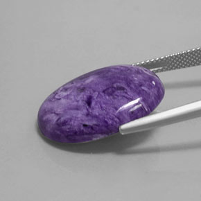 14,42 ctw natürlicher violetter Charoit, Oval Schliff, Lichtundurchlässig