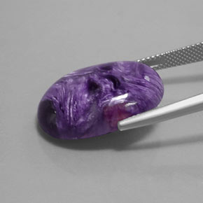 9,17 ctw natürlicher Violet Charoit, Oval Schliff, Lichtundurchlässig