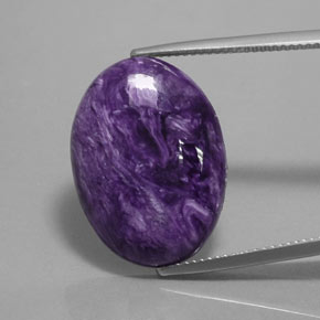9,17 ctw natürlicher Violet Charoit, Oval Schliff, Lichtundurchlässig
