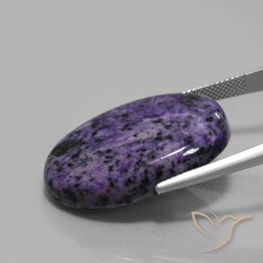 9,17 ctw natürlicher tiefviolett Charoit, Oval Schliff, Lichtundurchlässig