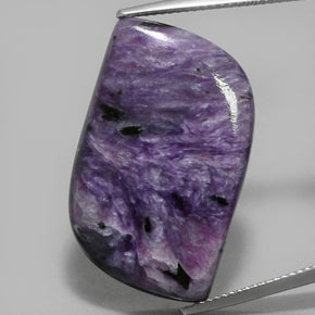 29,51 ctw natürlicher violetter Charoit, Fantasieschliff, Lichtundurchlässig