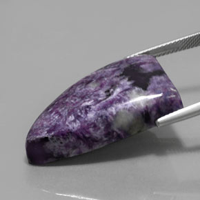 33,50 ctw natürlicher violetter Charoit, Fantasieschliff, Lichtundurchlässig