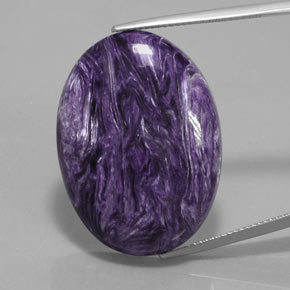 9,17 ctw natürlicher Violet Charoit, Oval Schliff, Lichtundurchlässig