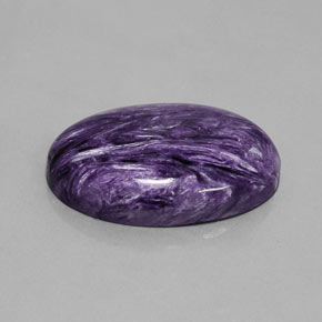 9,17 ctw natürlicher Violet Charoit, Oval Schliff, Lichtundurchlässig