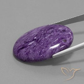 9,17 ctw natürlicher dunkelviolett Charoit, Oval, Lichtundurchlässig