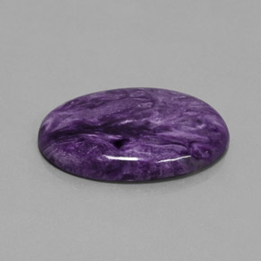 27,90 ctw natürlicher violetter Charoit, Oval Schliff, Lichtundurchlässig