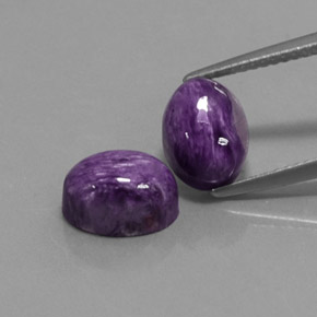  ct natürliche violetter Charoit-Edelsteine, Oval Schliff, Lichtundurchlässig