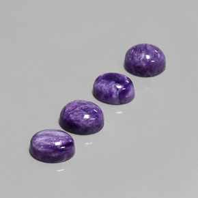  ct natürliche Violet Charoit-Edelsteine, Oval Schliff, Lichtundurchlässig